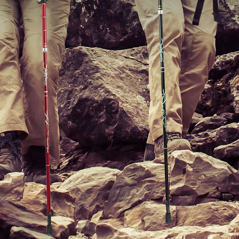 Collapsible Trekking Pole - Tungsten Steel Tip