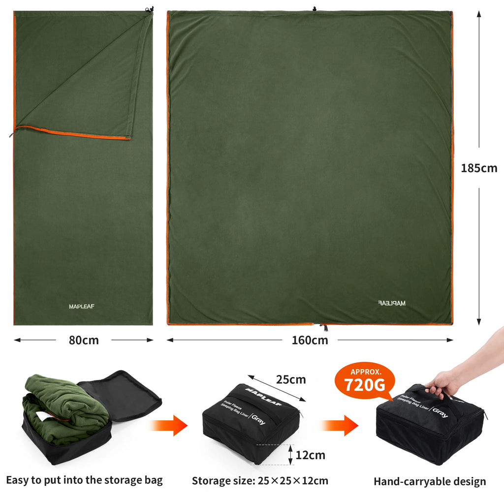 Ultralight fleece Sleeping Bag Liner