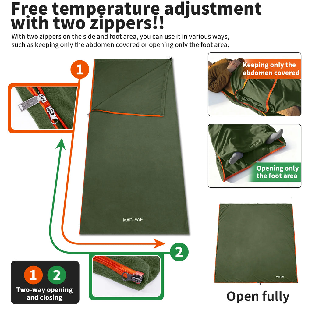 Ultralight fleece Sleeping Bag Liner