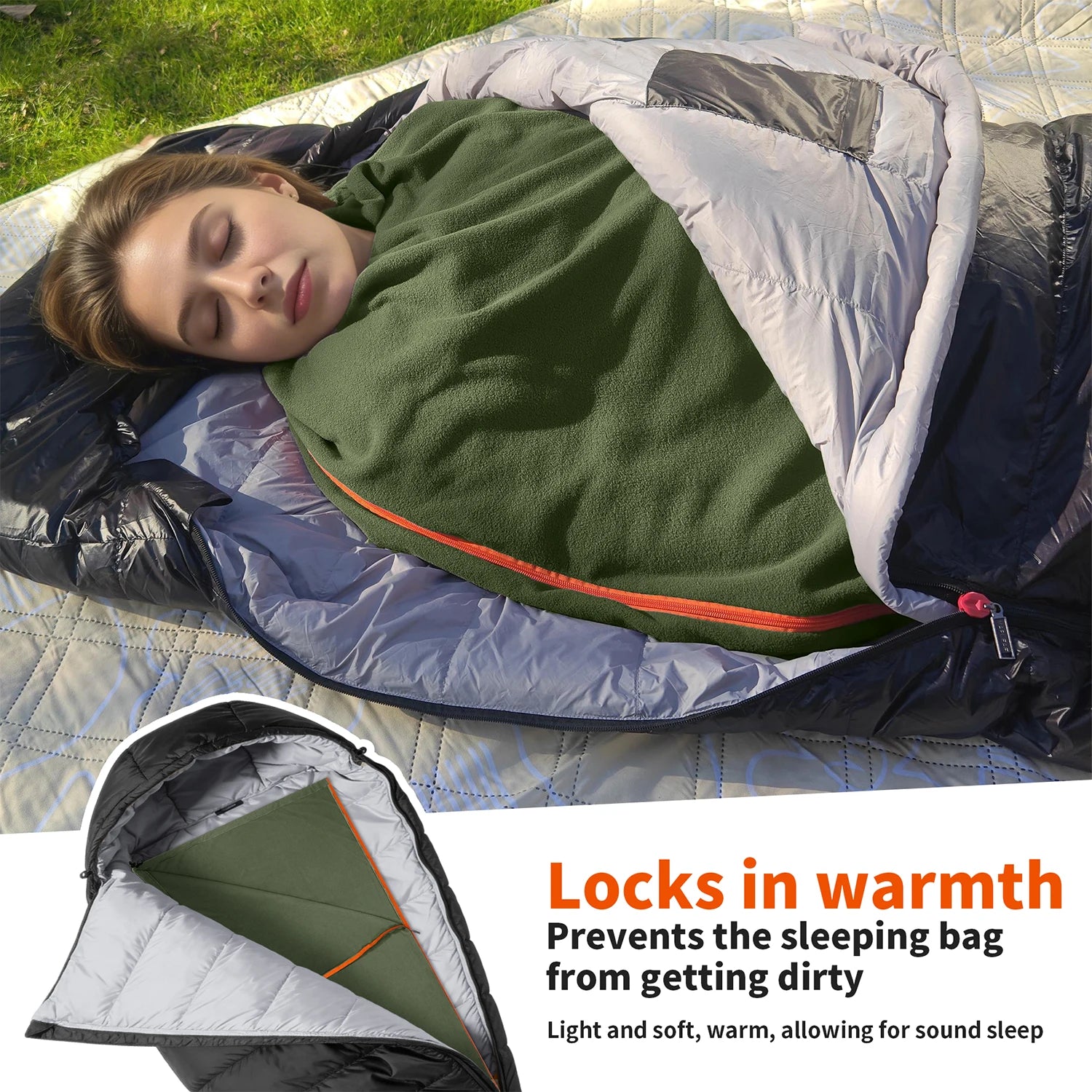 Ultralight fleece Sleeping Bag Liner
