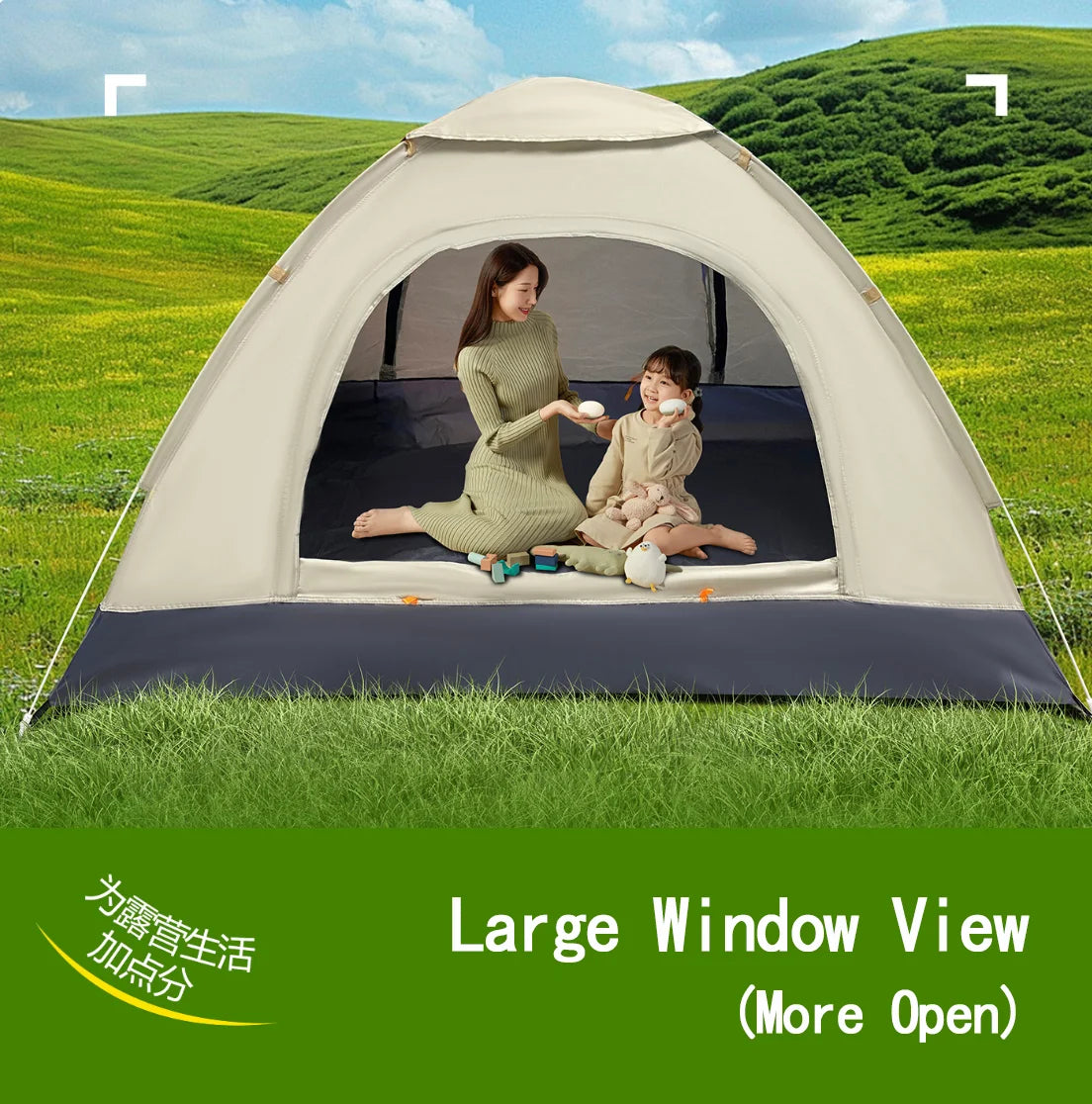 Pop-Up Moto-Camping Tent