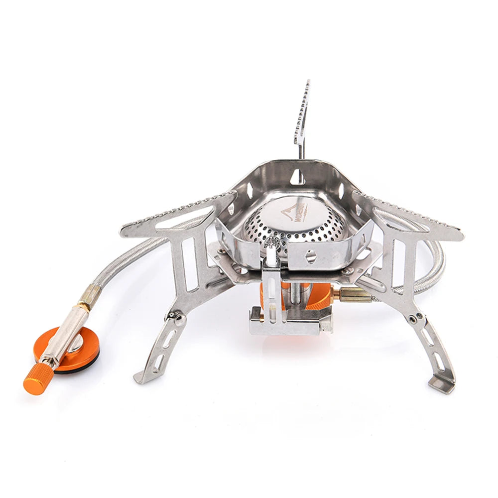 Compact Camping Gas Burner for Moto-Camping