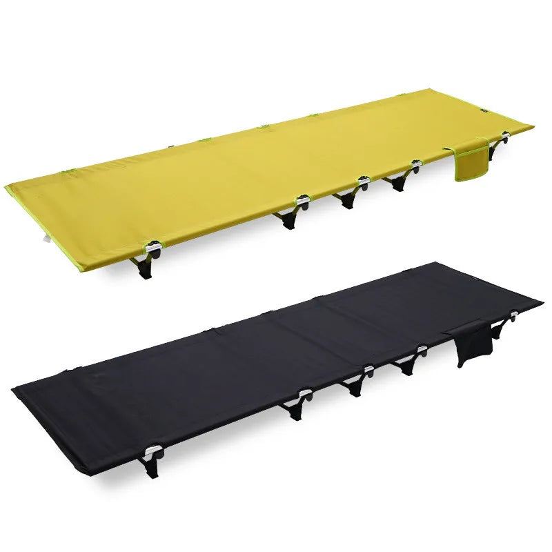 Ultralight Folding Camp Cot — Portable Aluminum Frame, Compact Storage, 5 Colors