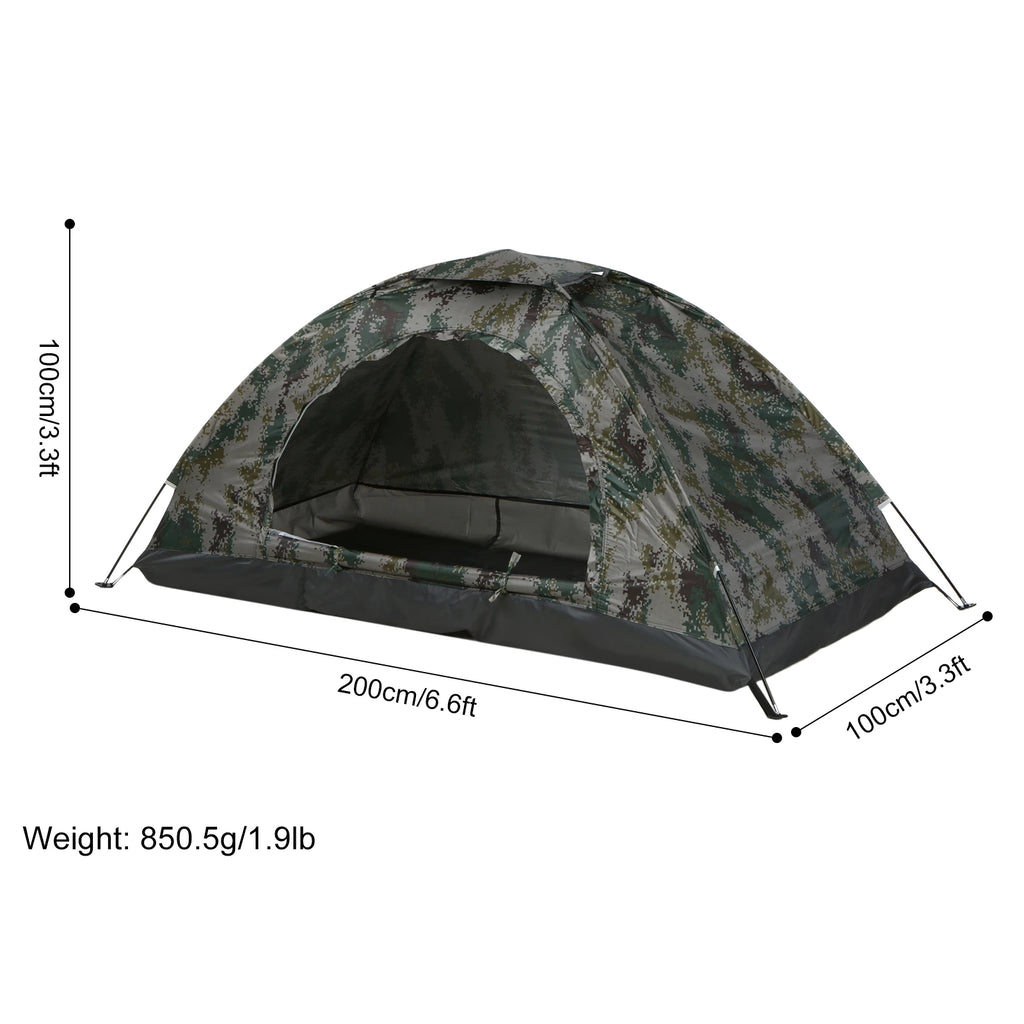 TOMSHOO Ultralight Camping Tent — 1-2 Person, UPF 30+ UV Protection, Fiberglass Poles