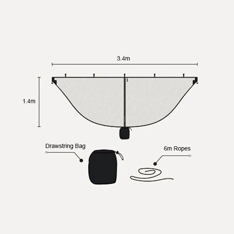 Double Hammock Mosquito Net
