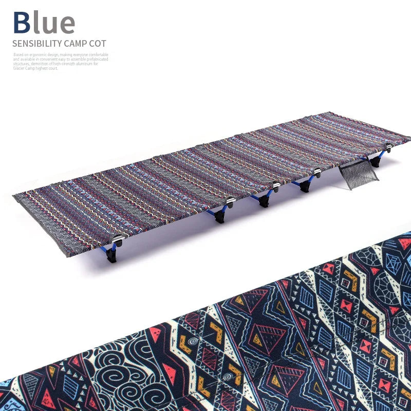 Ultralight Folding Camp Cot — Portable Aluminum Frame, Compact Storage, 5 Colors