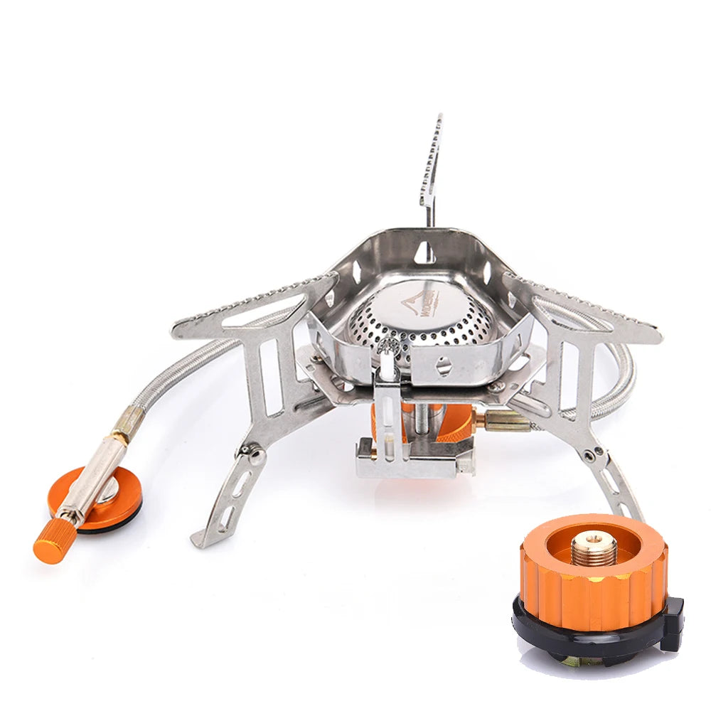Compact Camping Gas Burner for Moto-Camping