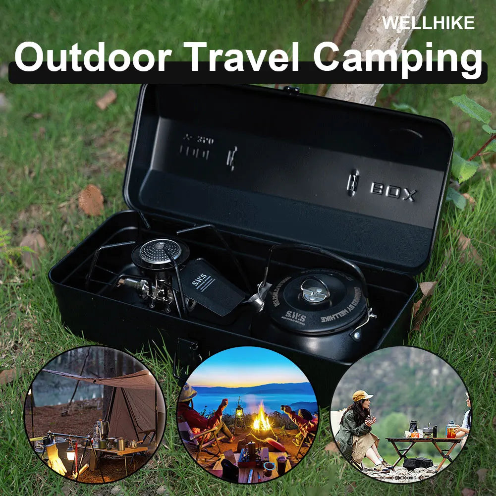 Ultralight Stainless Steel Camping Kettle (0.8L)