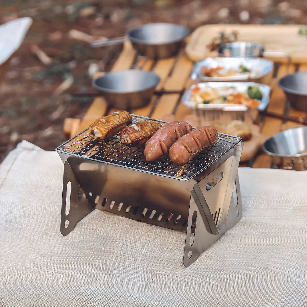 Portable Folding Charcoal Grill