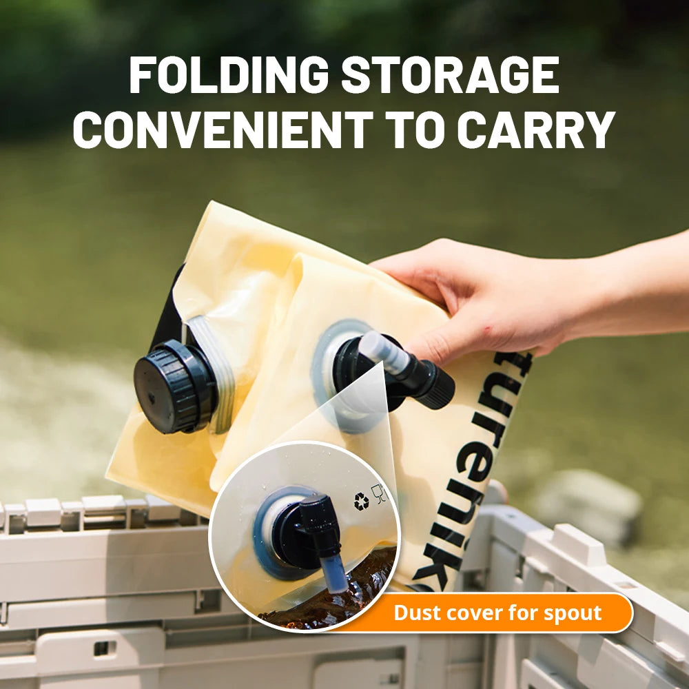Naturehike 10L Folding Water Storage Bag – Leak-Proof Collapsible Container for Camping & Hiking