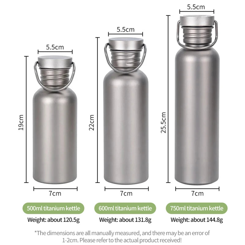 Titanium Water Bottle Outdoor Camping Supplies