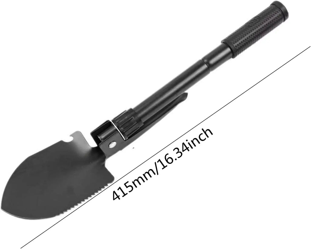 Military Folding Shovel – Multi-Function Camping Entrenching Tool with Carry Pouch