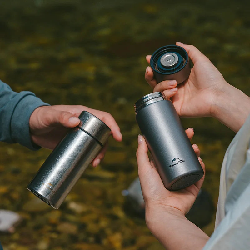 Naturehike Pure Titanium Pocket Cup – 200ml Ultralight Camping & Hiking Bottle