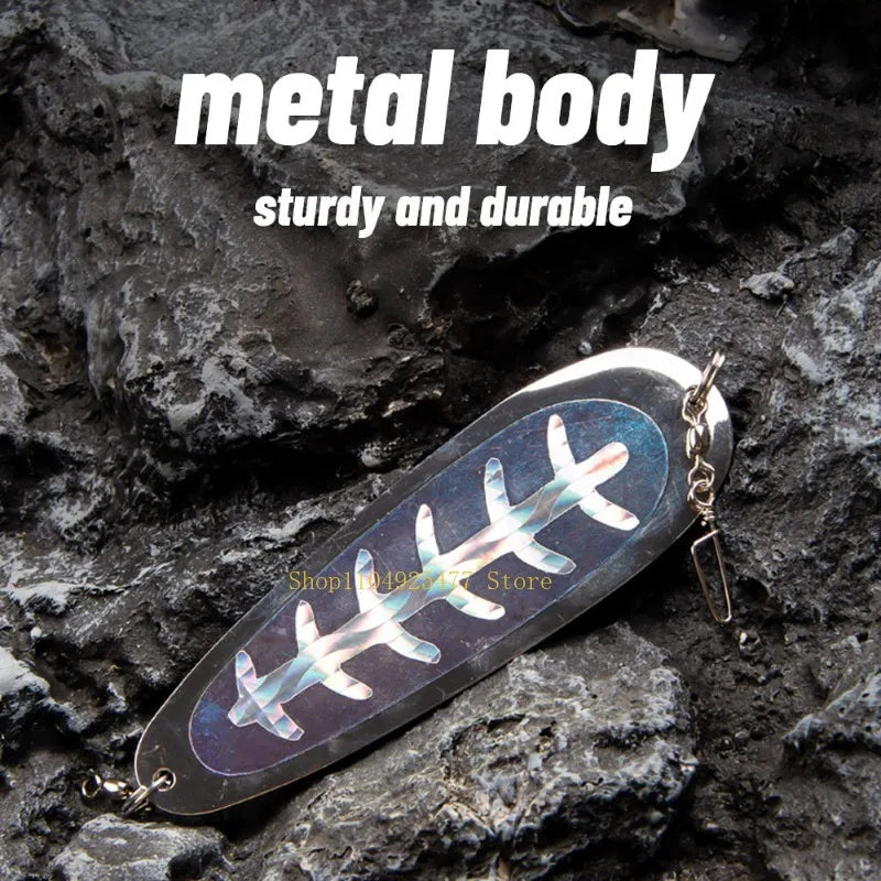 Rotating Metal Fishing Lure - 4.5"