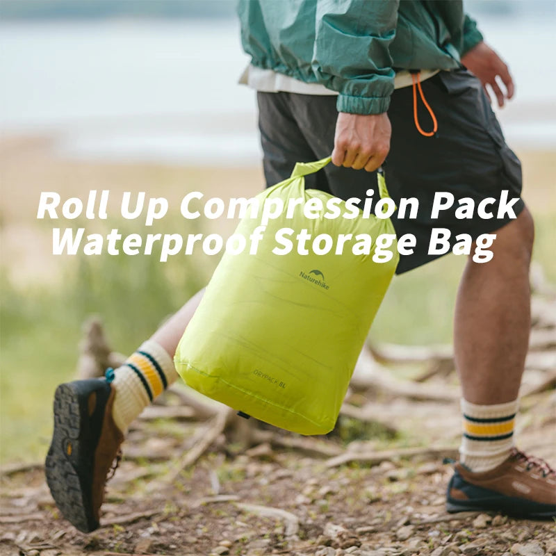 Naturehike Waterproof Dry Bag – Compression Roll-Top Sack for Kayaking, Rafting & Camping (2L / 4L / 8L)