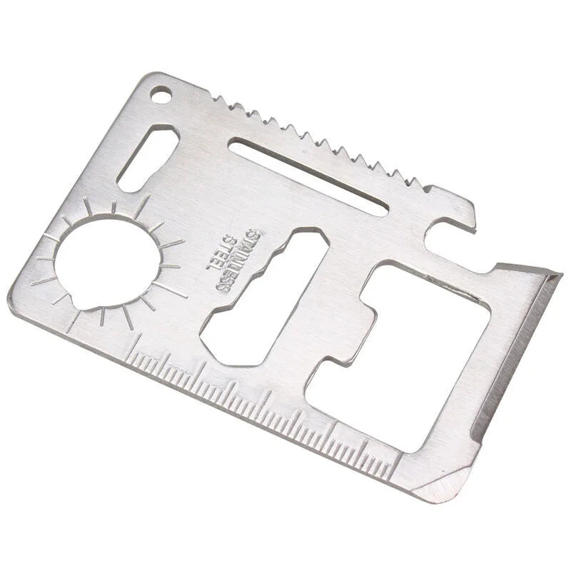 Credit Card Multitool - 11-in-1 Wallet-Sized Tool