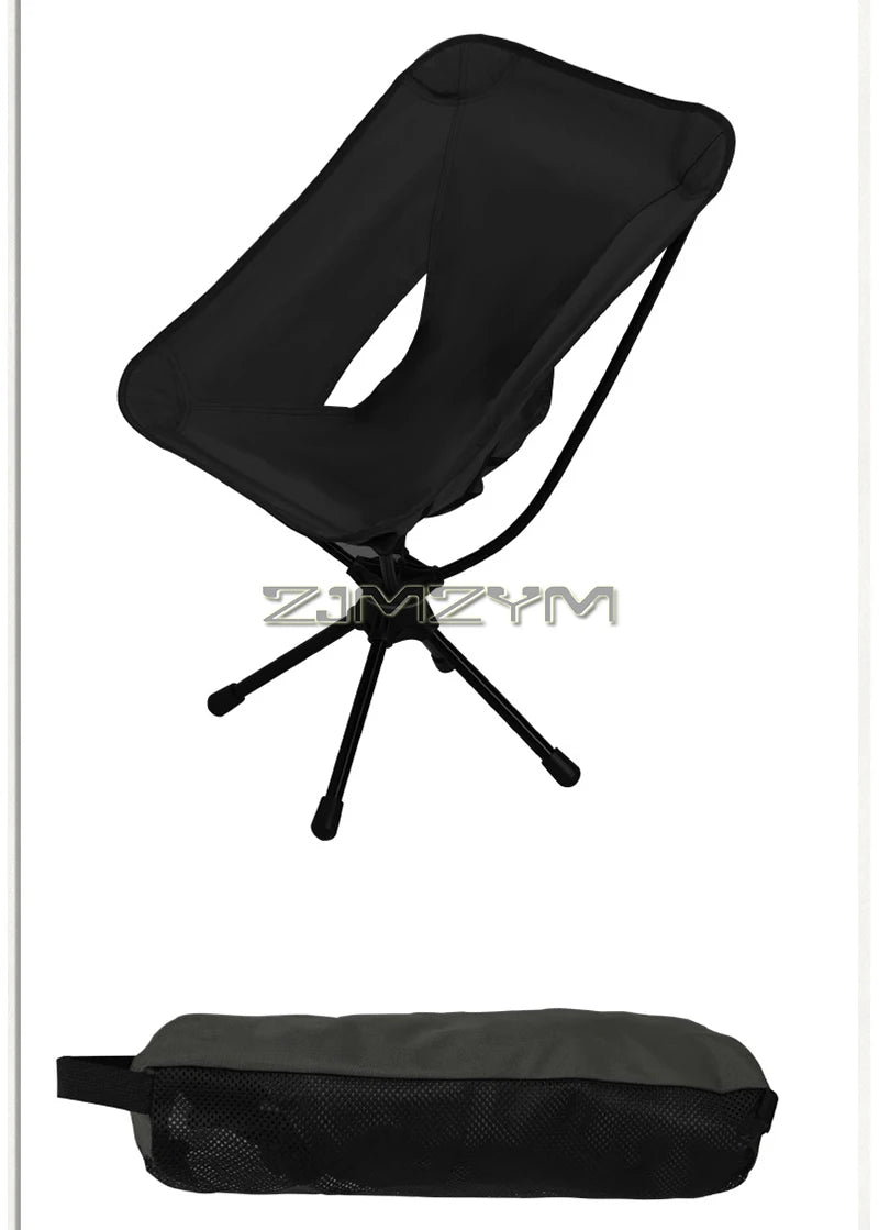 Compact Swivel Camping Chair for Moto-Camping