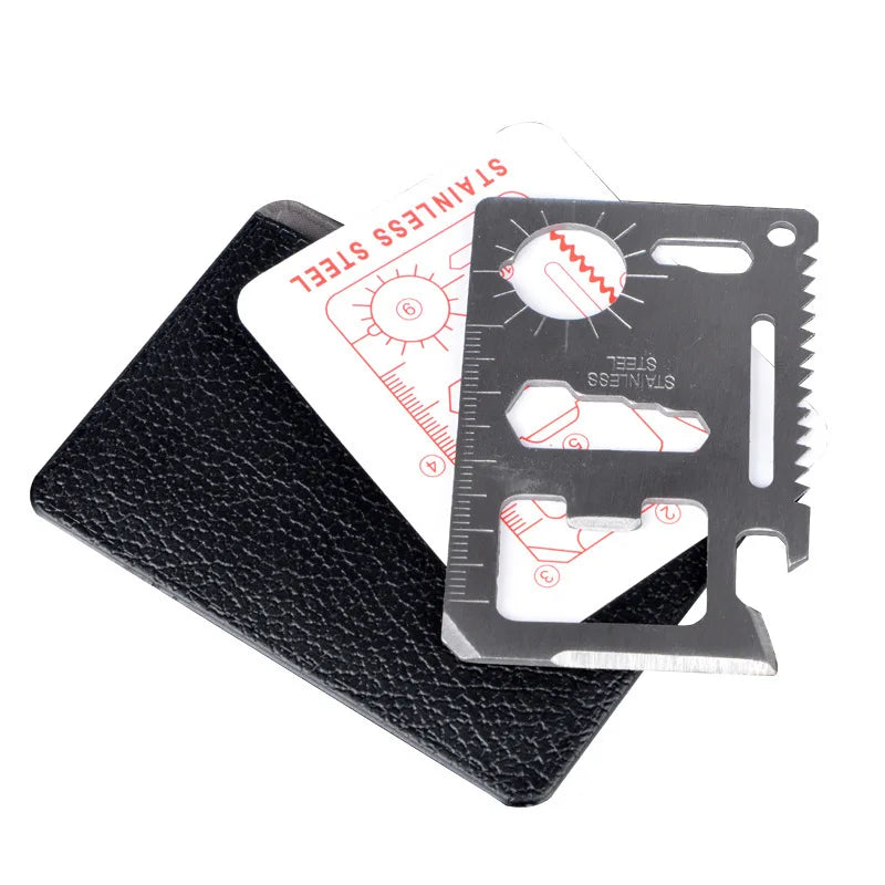 Credit Card Multitool - 11-in-1 Wallet-Sized Tool