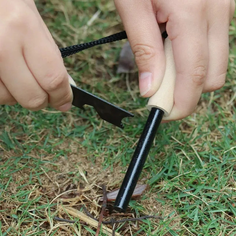 Magnesium Flint Fire Starter – Waterproof Firesteel Rod for Camping, Hiking & Survival