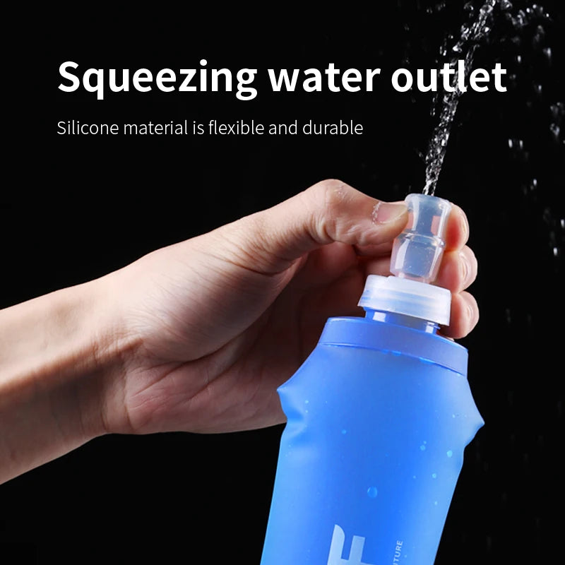 Collapsible Water Bottle – 500ml BPA-Free Soft Flask for Running, Hiking & Camping