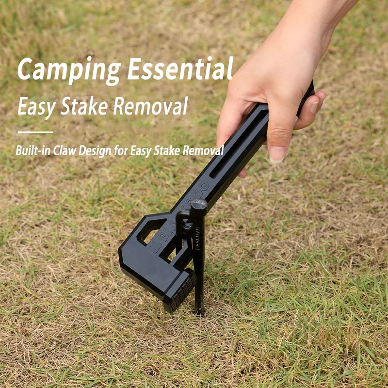 BLACKDOG Camping Mallet - Lightweight Nylon Hammer with Stake Puller for Tent Stakes