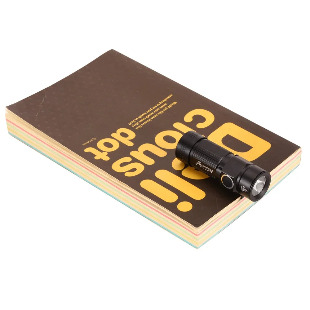 Compact flashlight CR123A battery(brighter than AA lights) Motorcycle + camping use