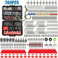 264-Piece Complete Fishing Tackle Kit - with Storage Box