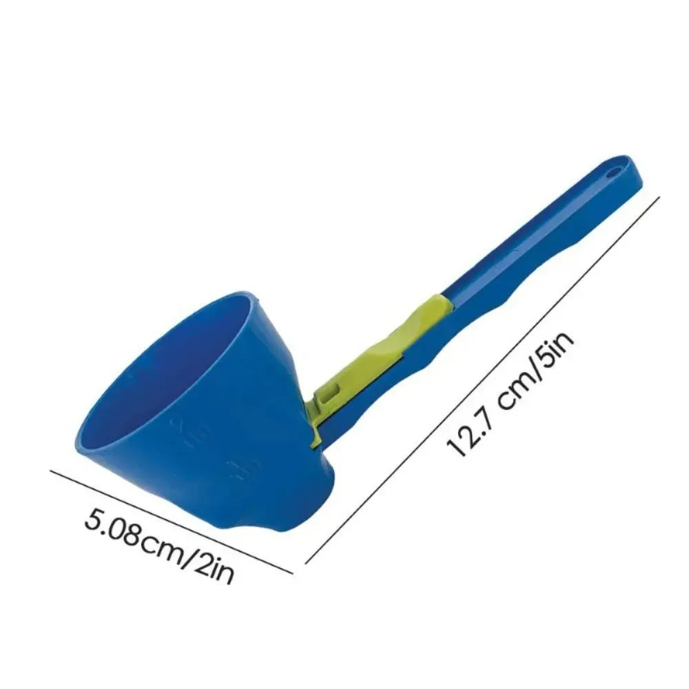 Material Mess-Free Protein Powder Scoop - Sliding Funnel for Milk & Supplements Kitchen Gadget for All Occasions Measuring Spoon