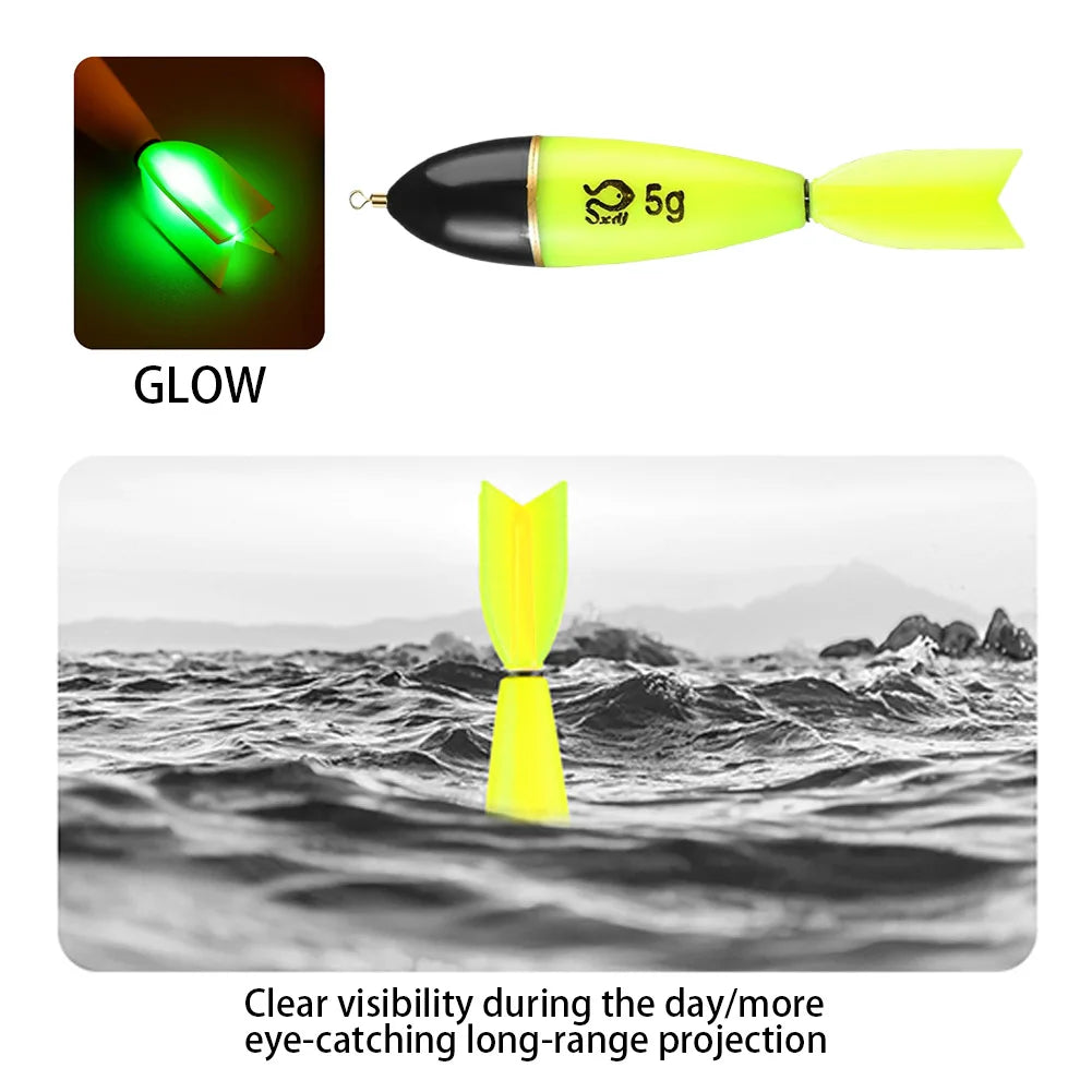 Night Fishing Float – LED Light-Up Bobber for Sea, Ocean & Rock Fishing (5g / 10g / 15g / 20g)