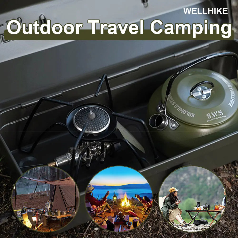 Ultralight Stainless Steel Camping Kettle (0.8L)