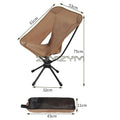 Compact Swivel Camping Chair for Moto-Camping