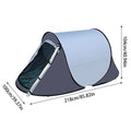 Pop-Up Tent 1-2 Person -  Quick Setup Tent for Motorcycle Camping
