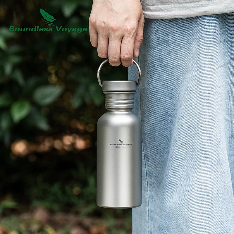 Boundless Voyage Wide-Mouth Titanium Water Bottle