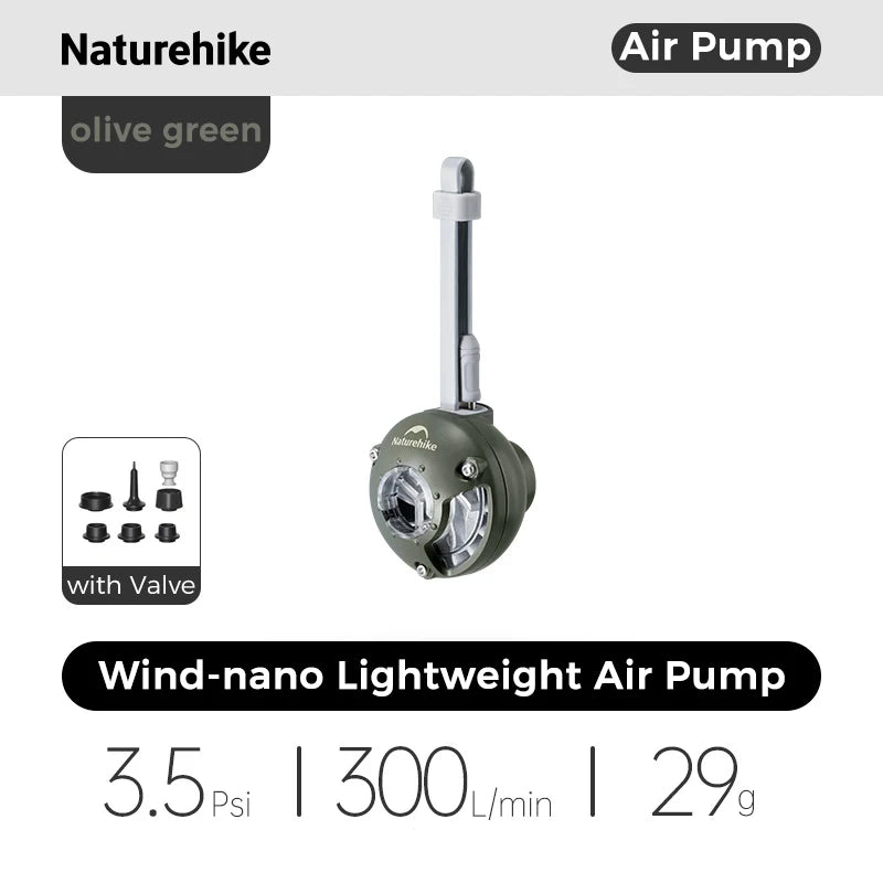 Naturehike Electric Air Pump – Mini Portable air pump  for Camping, Air Beds & Sleeping Pads