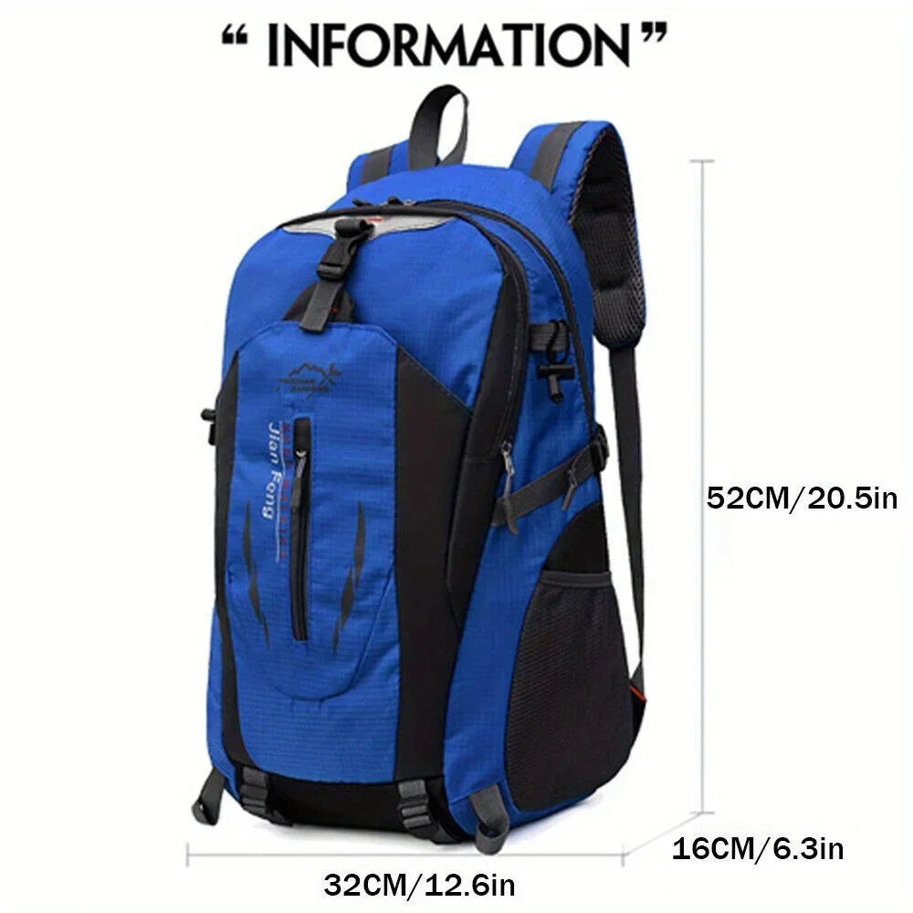 Large Capacity Nylon Backpack for Hiking, Climbing & Camping