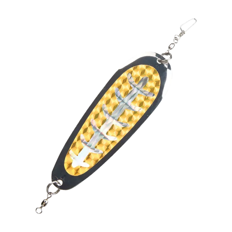 Rotating Metal Fishing Lure - 4.5"