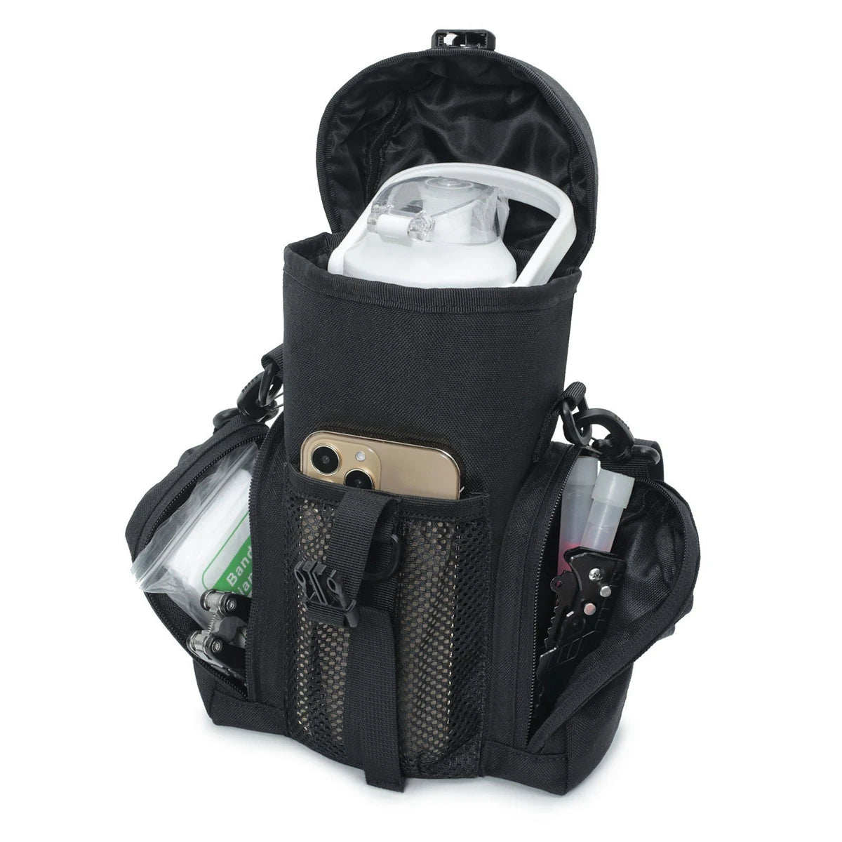 Outdoor Sports Water Bottle Bag with Waterproof Storage