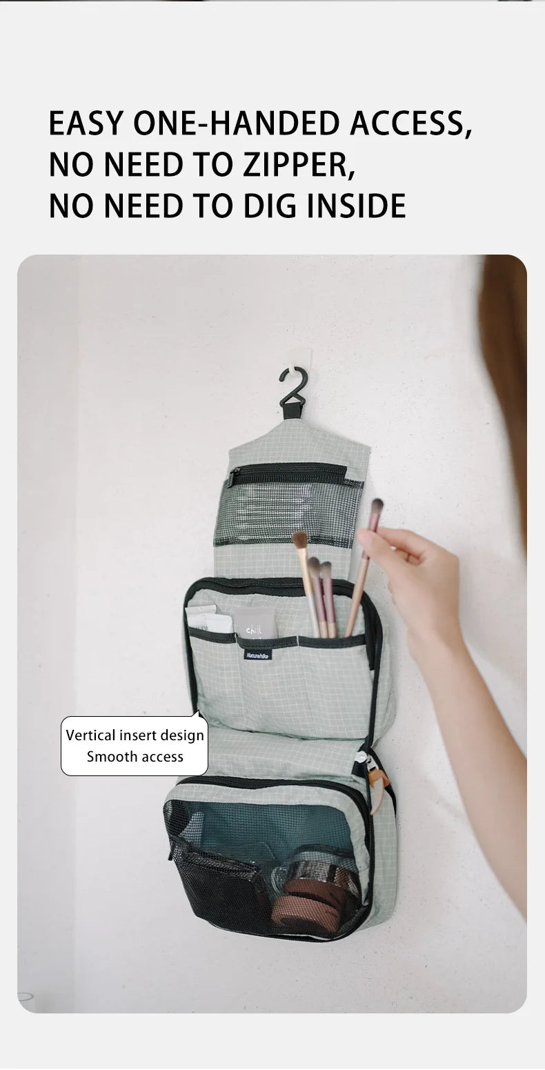 Naturehike  Toiletry Bag – Wet & Dry Separation Travel Organizer