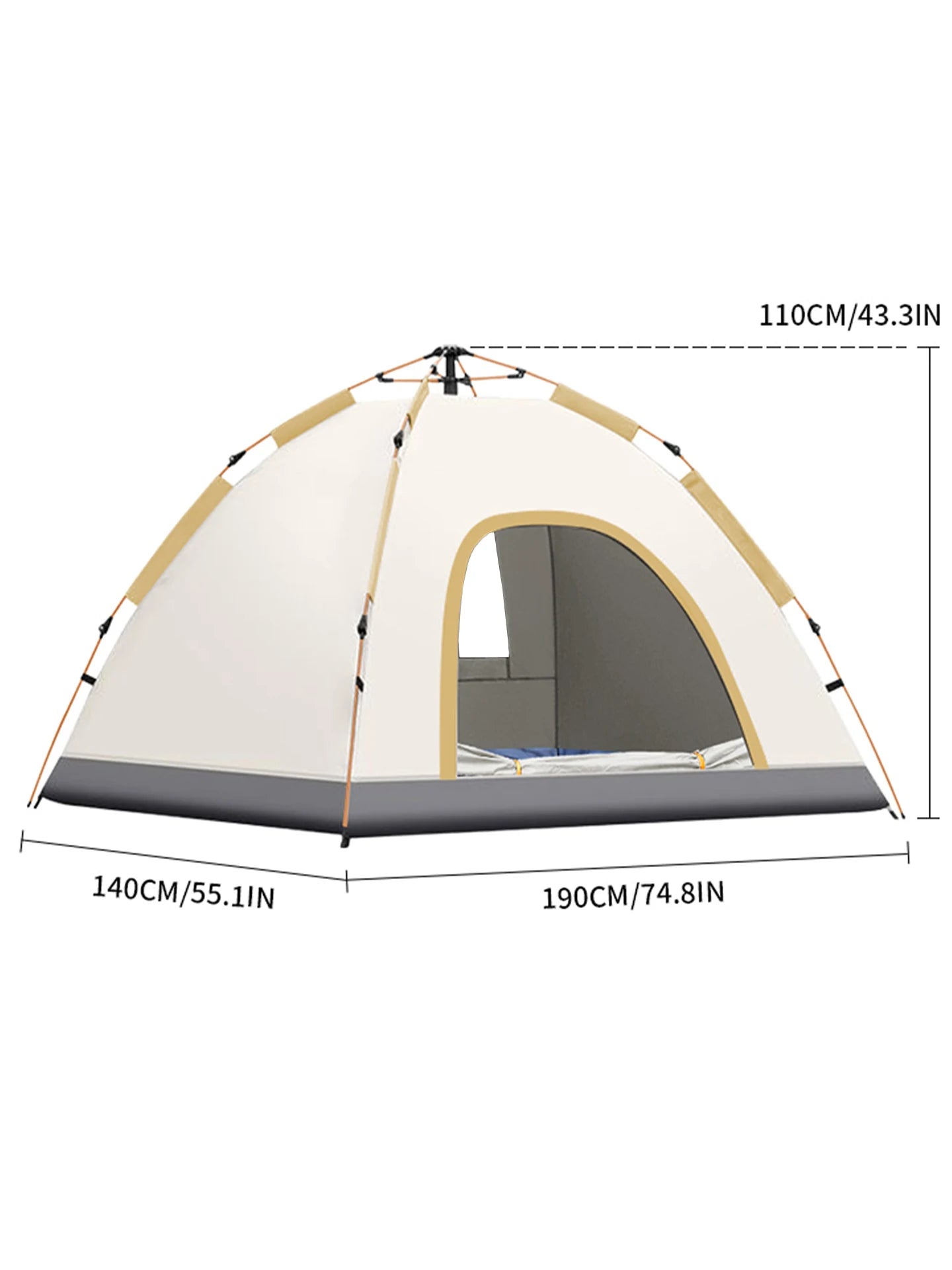 Pop-Up Solo Camping Tent - Instant Setup 1-Person Shelter