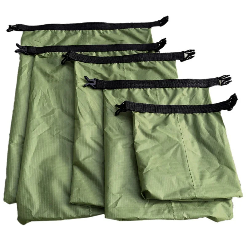 Waterproof Dry Bags 5-Pack Roll-Top  Storage Sacks for Camping, Kayaking & Rafting