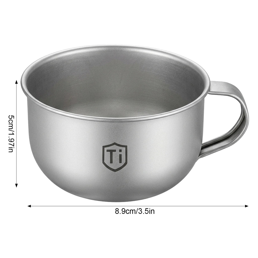 Double-Wall Titanium Camping Cup