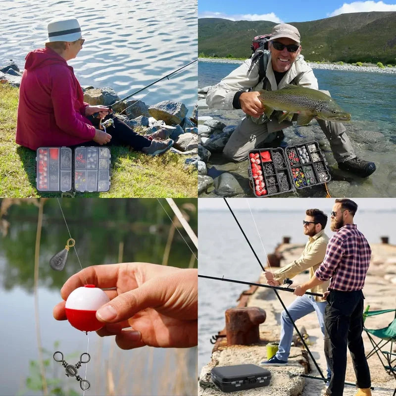 264-Piece Complete Fishing Tackle Kit - with Storage Box