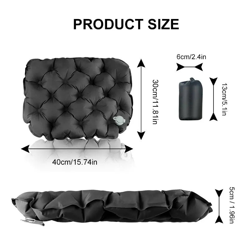 Ultralight Inflatable Camping Seat Cushion for Motorcycle Adventures