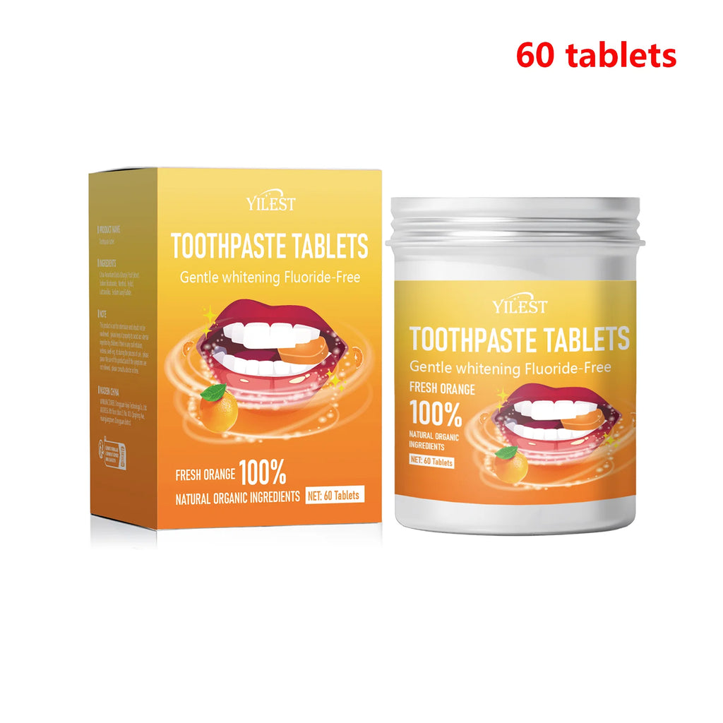 Oral Hygiene Solid Toothpaste Tablets easy to carry for camping