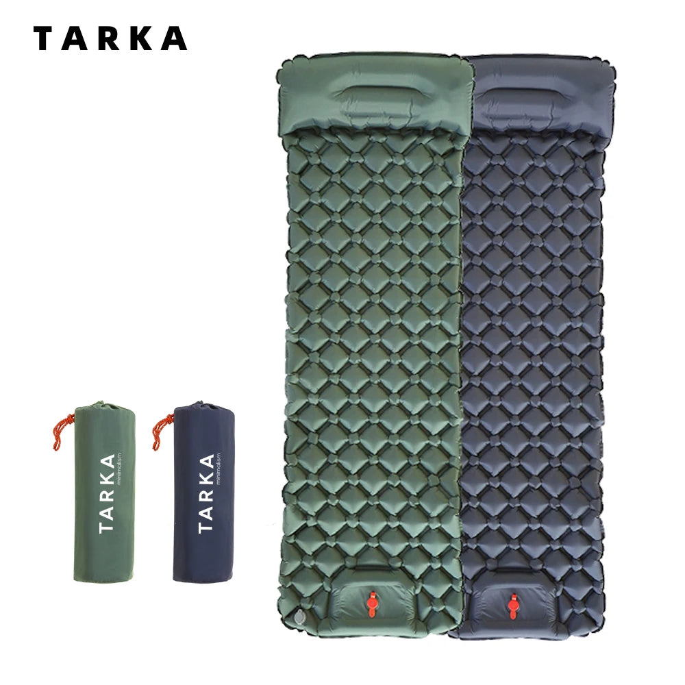 Self-Inflating Camping Mat with Pillow for Moto-Camping