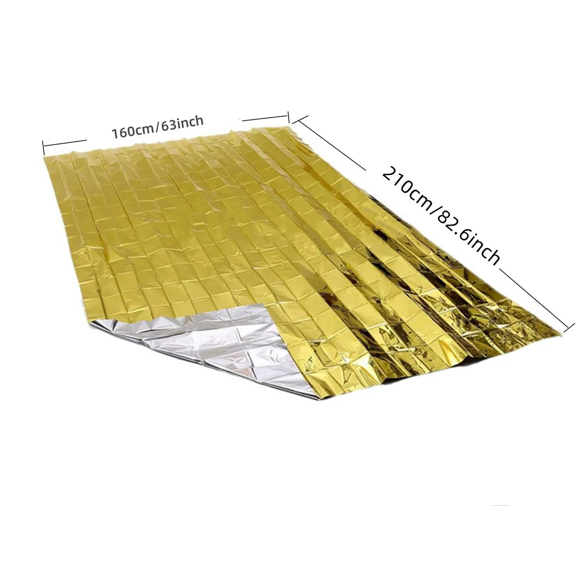 Gold Emergency Thermal Blanket – 160 × 210 cm