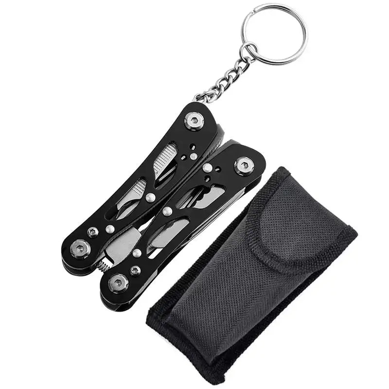 Compact 12-in-1 Multitool Pliers with Nylon Pouch