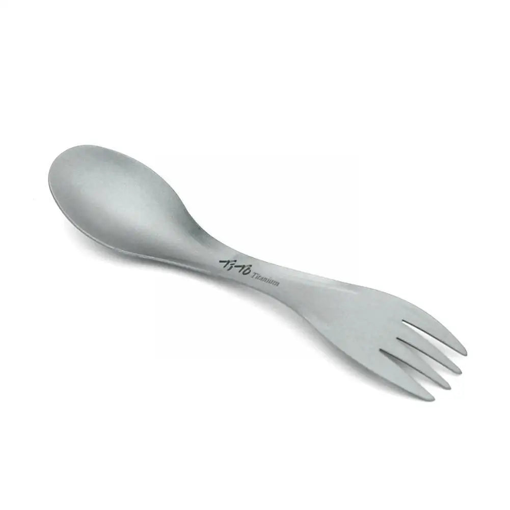 Titanium Spork – Ultralight 2-in-1 Camping Utensil for Hiking, Backpacking & Camping
