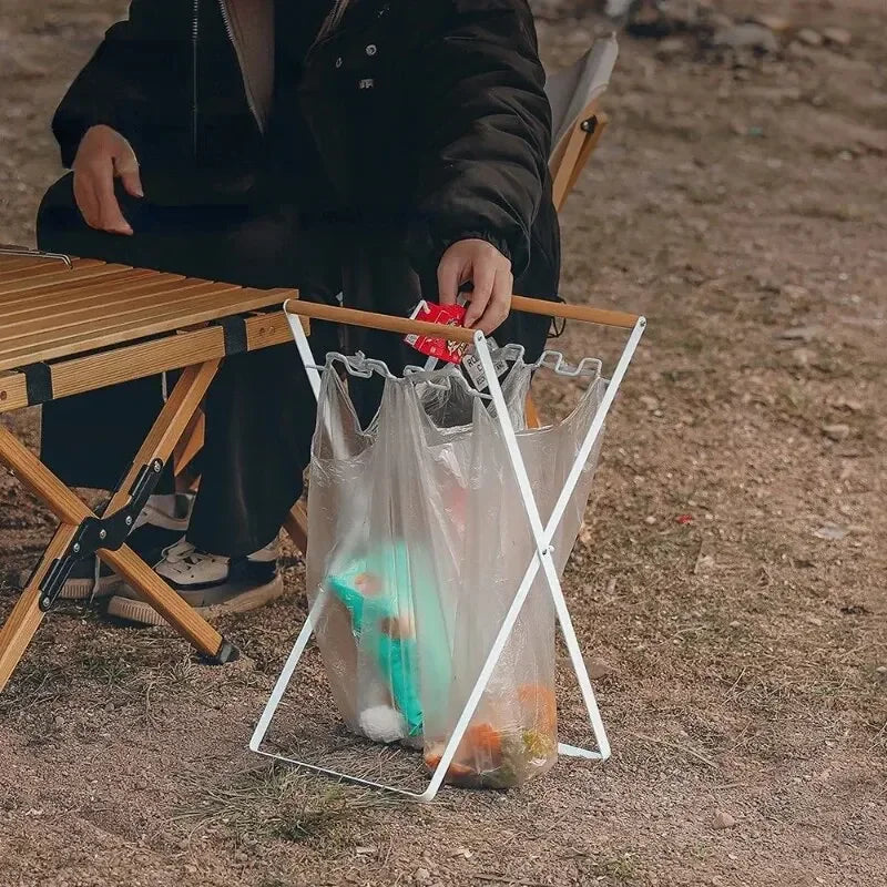 Folding Camping Trash Bag Rack