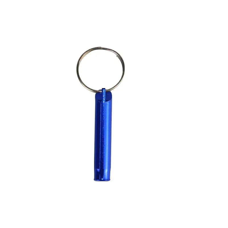 Mini Aluminum Alloy Survival Whistle – Keychain Emergency Whistle for Camping & Outdoors